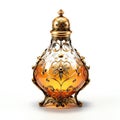 Decorative perfume bottle isolated on white background Royalty Free Stock Photo