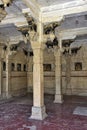Decorative pillars in the hall of Chhatra Mahal of Bundi Palace