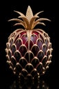 decorative pineapple made of gold