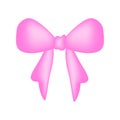 Beautiful bright pink bow for decoration