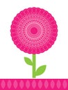 Decorative pink flower