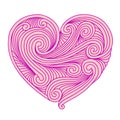 Decorative pink heart