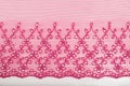 Decorative pink lace