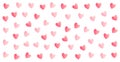decorative pink love heart pattern wallpaper for romantic couple Royalty Free Stock Photo