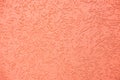 Decorative plaster `bark beetle` orange or terracotta color Royalty Free Stock Photo