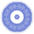 Decorative plates with stilish ornament patterns.