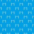 Decorative poles with tape pattern seamless blue