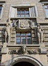 Decorative portal of old building