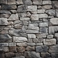 Decorative real stone wall surface with uneven cracks, ideal background Royalty Free Stock Photo