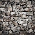 Decorative real stone wall surface with uneven cracks, ideal background Royalty Free Stock Photo