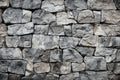 Decorative real stone wall surface with uneven cracks, ideal background Royalty Free Stock Photo