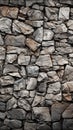 Decorative real stone wall surface with uneven cracks, ideal background Royalty Free Stock Photo