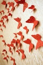 Decorative red butterflies Royalty Free Stock Photo