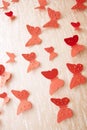 Decorative red butterflies Royalty Free Stock Photo