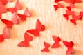 Decorative red butterflies Royalty Free Stock Photo