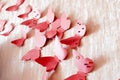 Decorative red butterflies Royalty Free Stock Photo