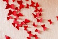 Decorative red butterflies Royalty Free Stock Photo