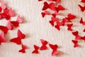 Decorative red butterflies Royalty Free Stock Photo