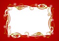 Decorative Red Christmas Frame