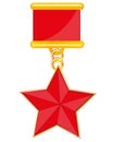 Medal with star