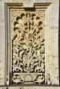Decorative relief carving of Plants and flower in Marble