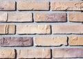 Decorative relief cladding slabs imitating bricks Royalty Free Stock Photo