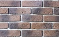 Decorative relief cladding slabs imitating bricks Royalty Free Stock Photo