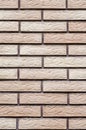 Decorative relief cladding slabs imitating bricks on wall Royalty Free Stock Photo