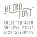 Decorative retro alphabet vector font.