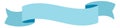 Decorative ribbon banner. Blue vintage blank label Royalty Free Stock Photo