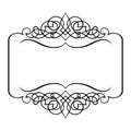 Decorative ribbon border frame Royalty Free Stock Photo