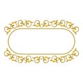 Decorative ribbon border frame Royalty Free Stock Photo
