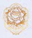 Decorative rose flower