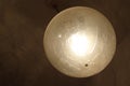Decorative round ceiling light shining Royalty Free Stock Photo