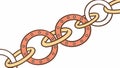 Decorative round chain links, elegant and versatile element. vector design Generative AI Royalty Free Stock Photo