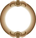 Decorative round frame