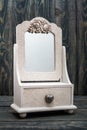 Decorative Rustic White Mirror White Mirror