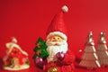 Decorative Santa Claus with Christmas tree Royalty Free Stock Photo