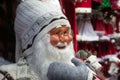 decorative santa claus in the street Royalty Free Stock Photo