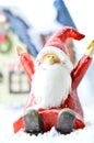 Decorative Santa Clause in snow