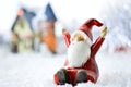 Decorative Santa Clause in snow
