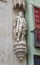 Decorative sculpture on facade, Portuguese Royal Reading Room, Rio