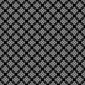 Decorative Seamless Floral diagonal Geometric Black & White Pattern Background. Complicated, material. Chevron arts.