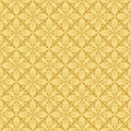 Decorative seamless floral pattern, classic art. Golden colors. Swatch included.