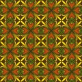 Decorative seamless floral pattern, classic art. Swatch included.