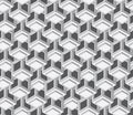 Decorative seamless gray grid or wall Royalty Free Stock Photo