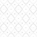 Decorative seamless ornamental geometric pattern. Grid repeatable vintage background - grey elegant minimalistic design Royalty Free Stock Photo