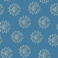 Decorative seamless pattern with beautiful flowers texture designs Royalty Free Stock Photo