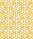 Endless pattern with geometric motif, vector decor Royalty Free Stock Photo