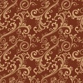 Decorative seamless pattern. Template for packaging, drapery, interior design Royalty Free Stock Photo